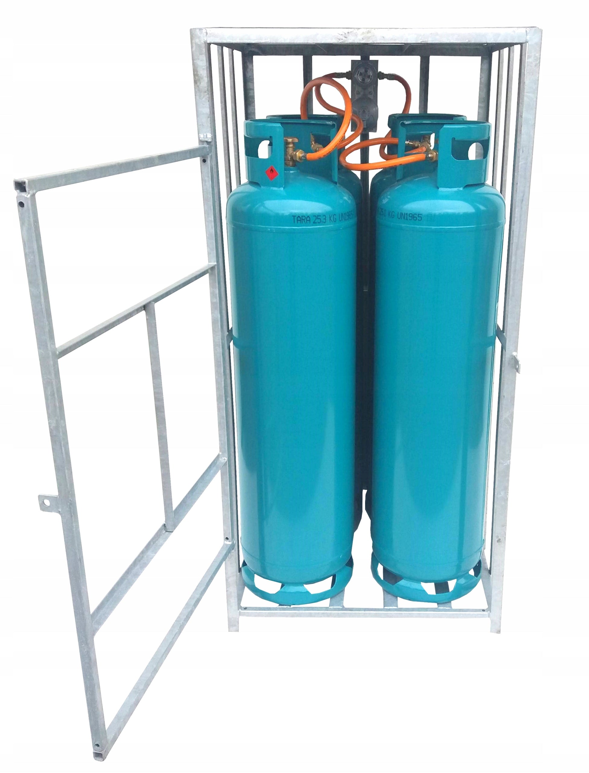 # CONTAINER FOR 4 CYLINDER PB 33KG RACK MULTI-BOTTLE CONNECTION INSTALLATION