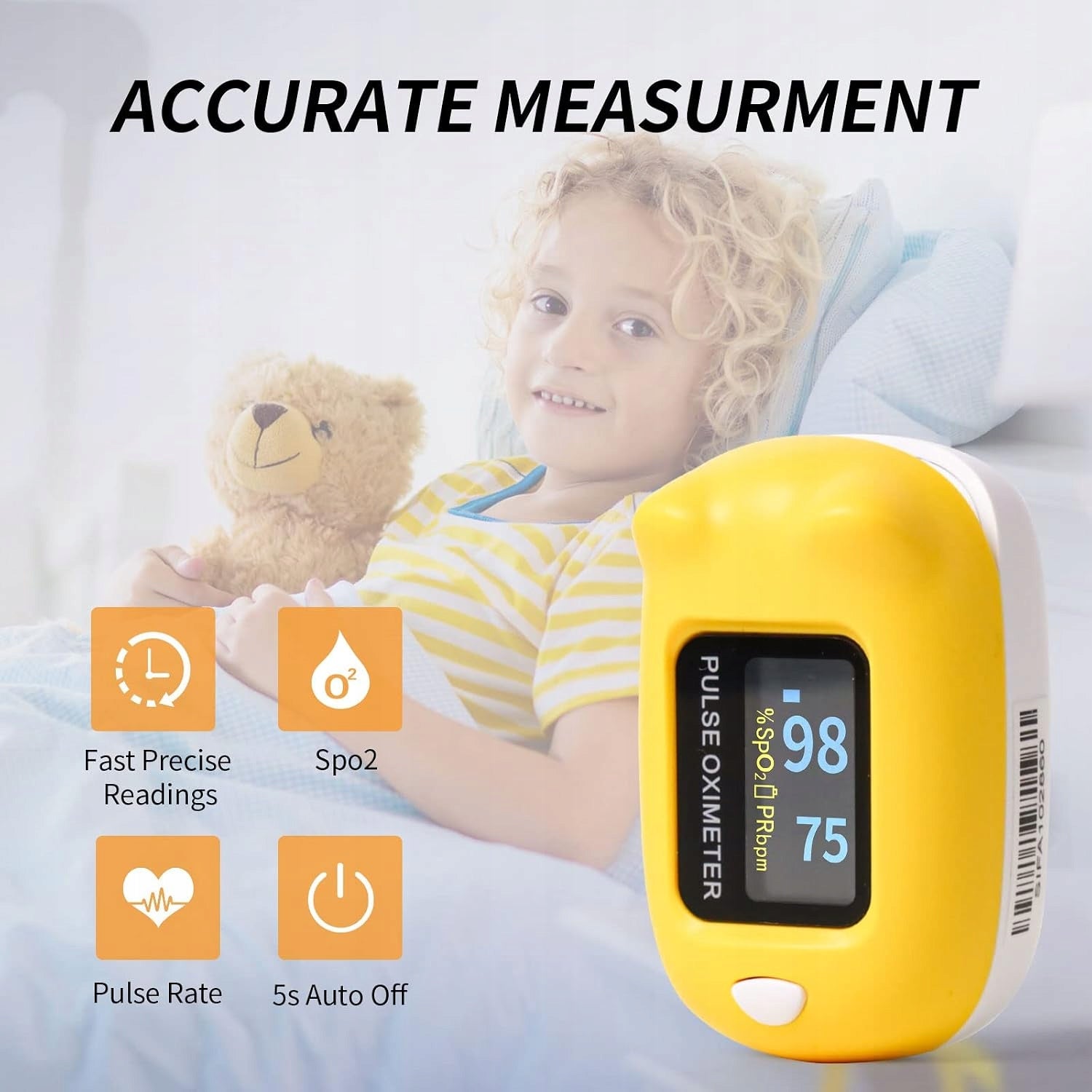 CONTEC CMS50Q1 pulse oximeter for small fingers - saturation monitor Medical device no