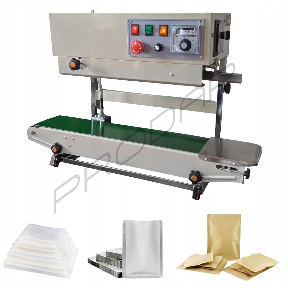CONTINUOUS FLOW FIXED WELDING MACHINE FOR PACKAGING DOYPACK BAGS 2in1