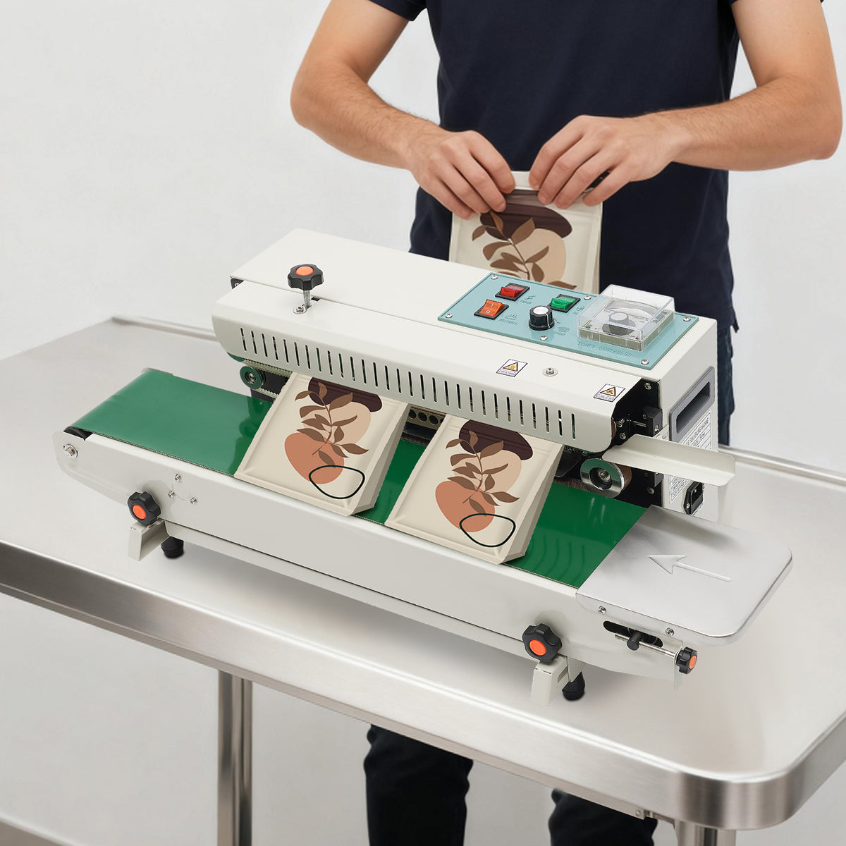 CONTINUOUS SEALING MACHINE 500W 12MM WIDTH BAG BAND HORIZONTAL 12M/MIN Manufacturer code 081288