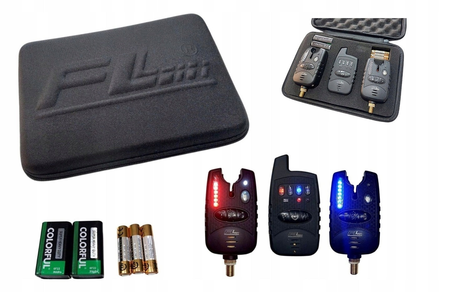 CONTROL PANEL 1+2 BITE ALARM CASE BATTERIES DUSK SENSOR