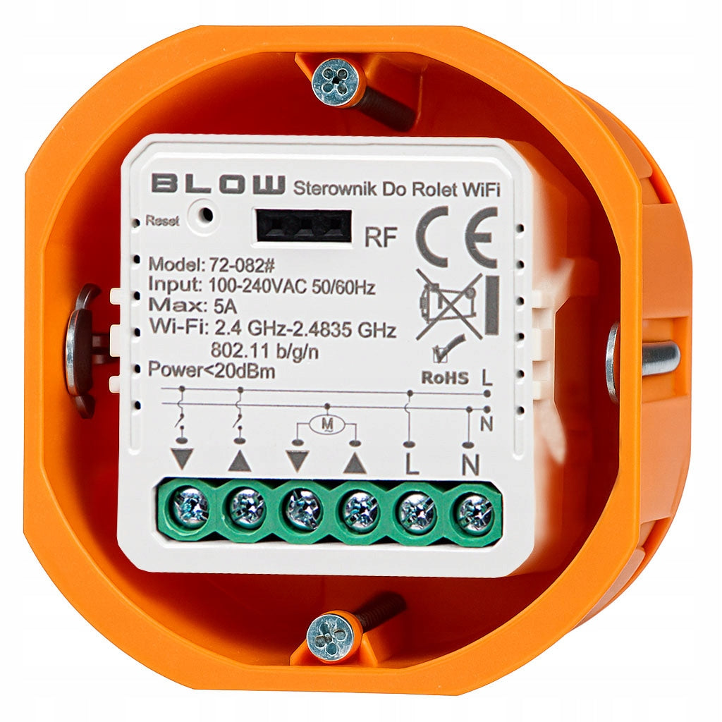 CONTROLLER MODULE FOR ROLLER SHUTTERS MINI WI-FI WIFI TUYA SMART RF Manufacturer code 72-082#