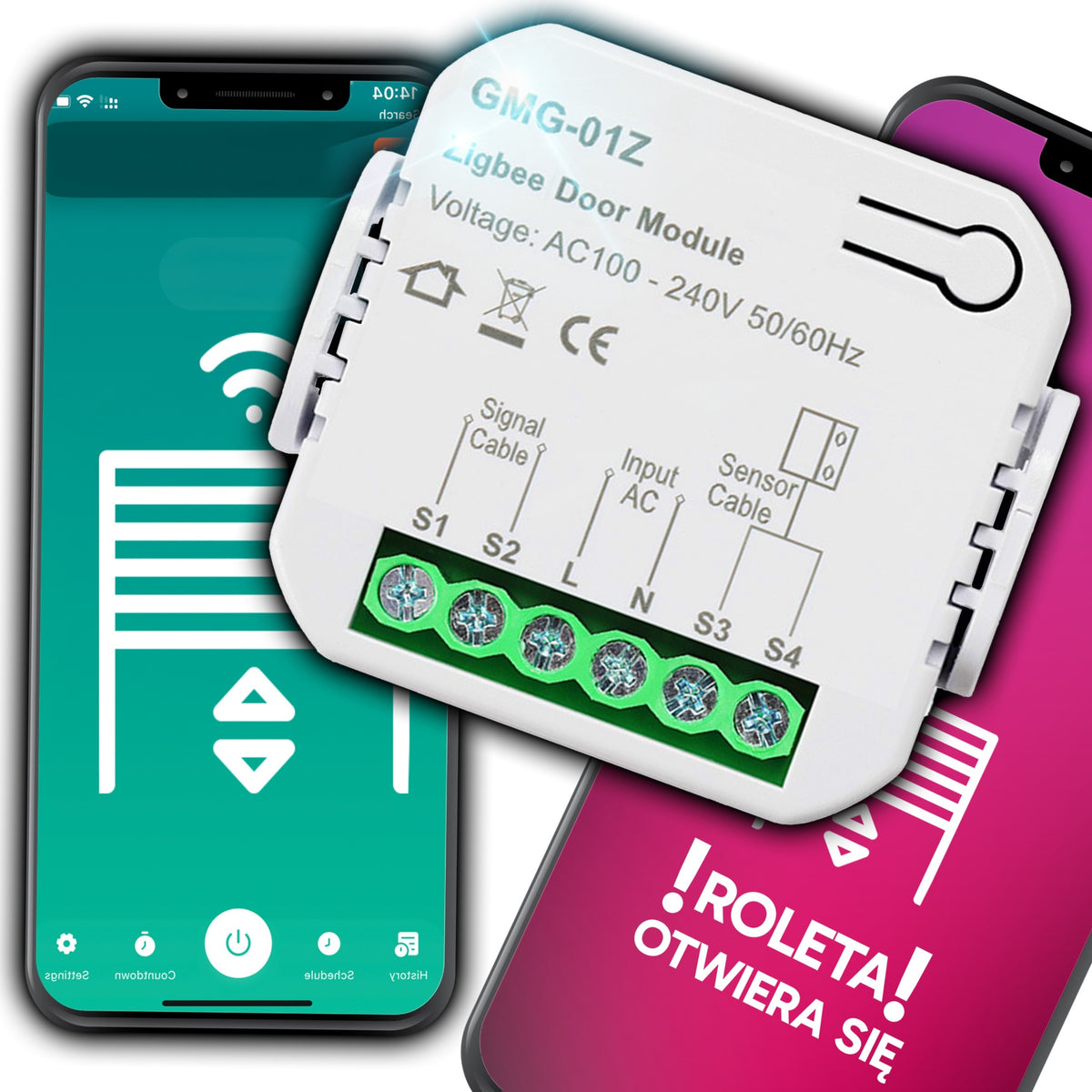 CONTROLLER SIGNAL RELAY FOR WIFI ROLLER SHUTTERS TUYA GARAGE ENTRANCE ROLLER SHUTTER Brand RETOO