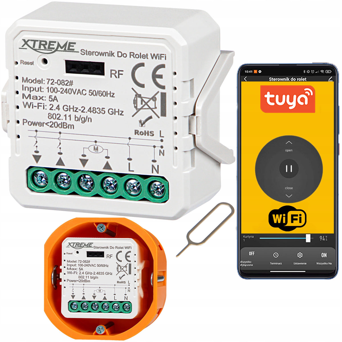 CONTROLLER XTREME FOR ROLLER SHUTTERS TUYA WIFI RELAY SWITCH HOME LIFE SMART
