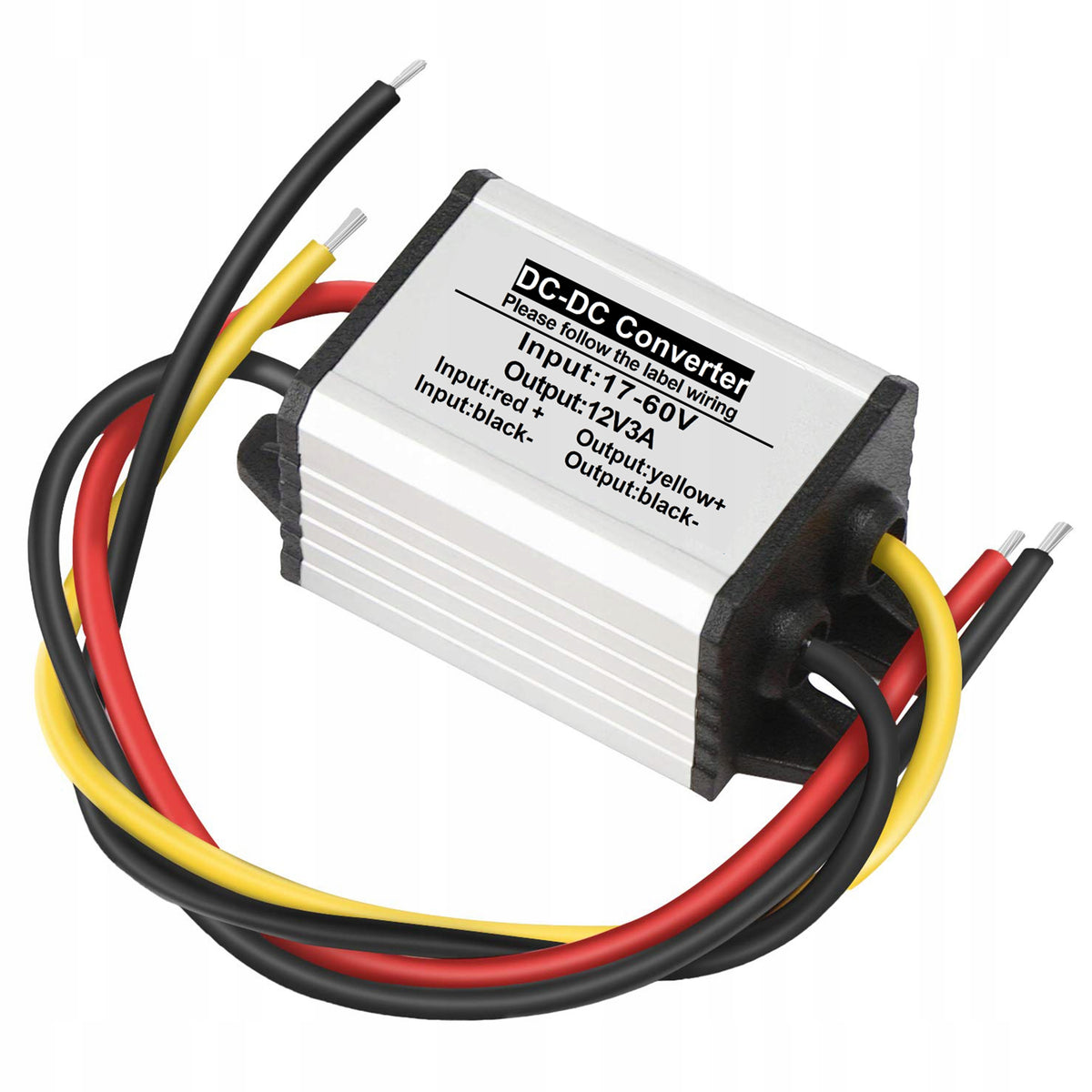 CONVERTER DC-DC 60/48/36/24V TO 12V HIGH PERFORMANCE 96% DC17-60V TO 12V 3A