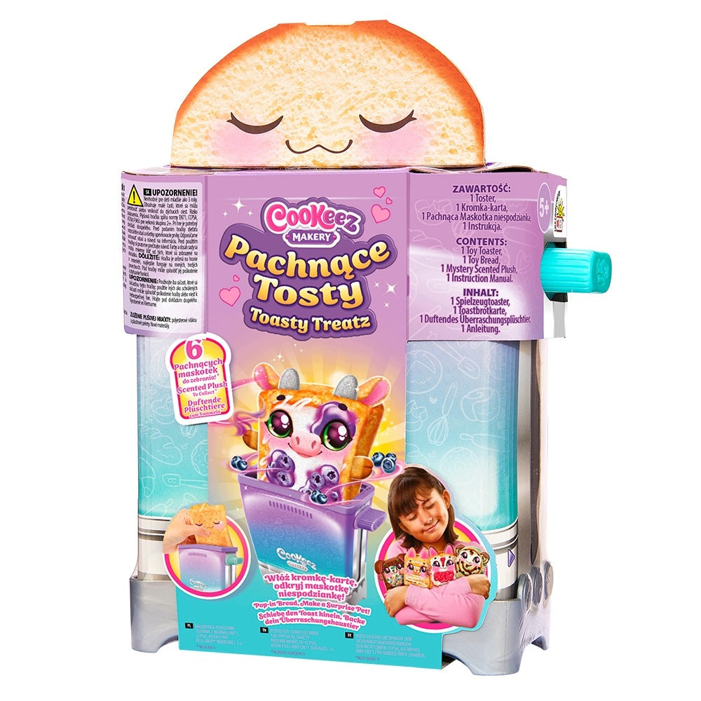 COOKEEZ MAKERY TOAST TREATZ PLUSH TOY SCENTED TOAST TOY TOASTER Packaging status original