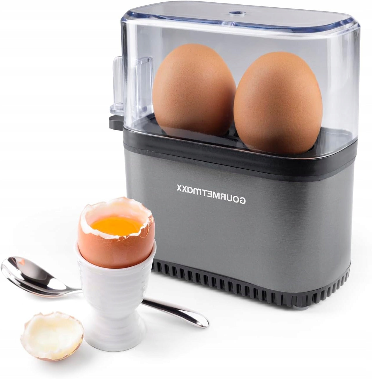COOKING EGG COOKER 2 EGGS WITH MEASURING CUP AND PUNCHER