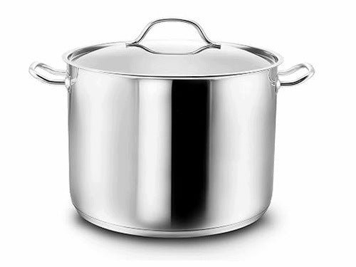 COOKING POT 10 LITERS WITH GLASS LID INDUCTION POT SET
