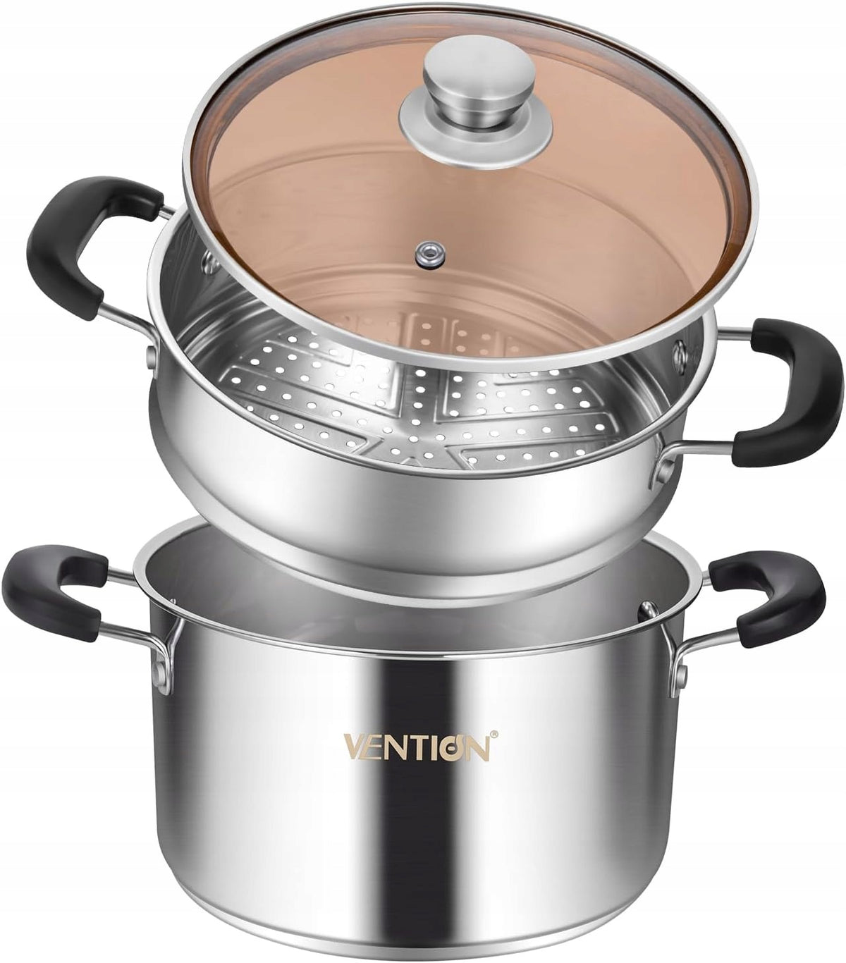 COOKING POT STEAMER 2.5L VENTION 18 cm STAINLESS STEEL