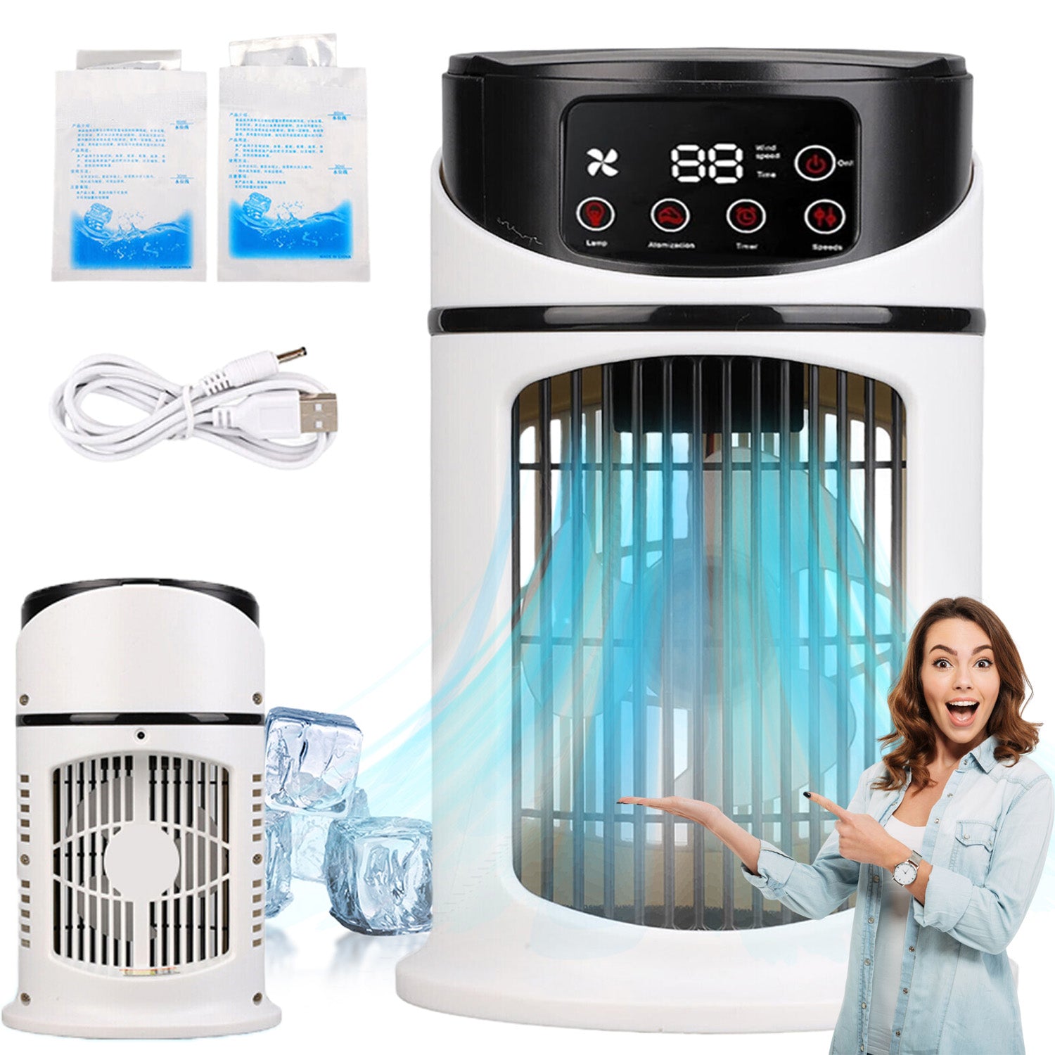 COOLING FAN, MINI AIR CONDITIONER AIR COOLER FAN WENT