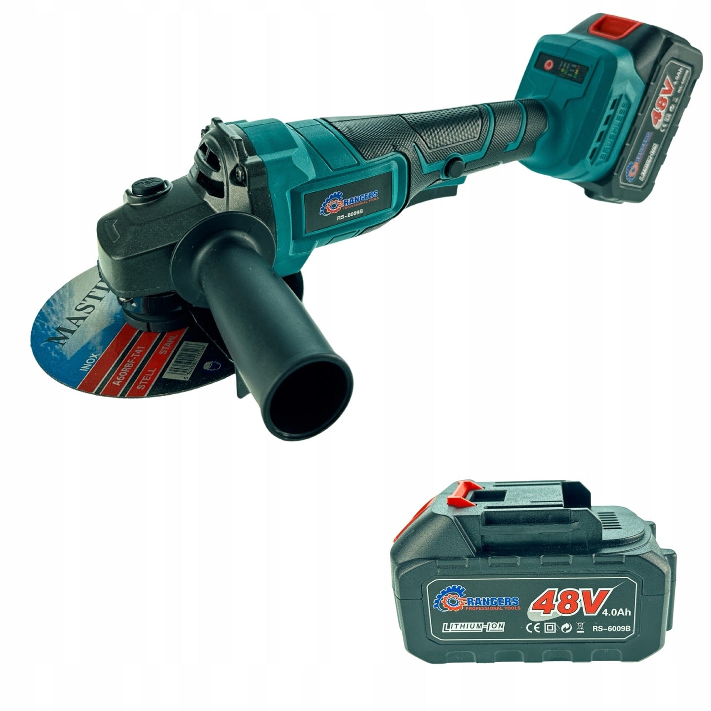 CORDLESS ANGLE GRINDER 48V/4,0Ah BRUSHLESS STRONG+SET Brand ETiME