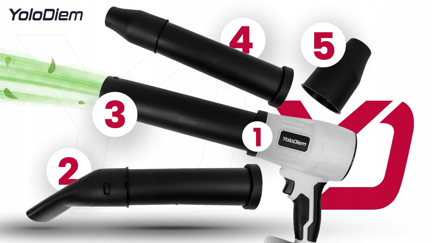 CORDLESS BLOWER 2xAKU 21V Turbo 235km/h Electric Manual SET Brand YoloDiem
