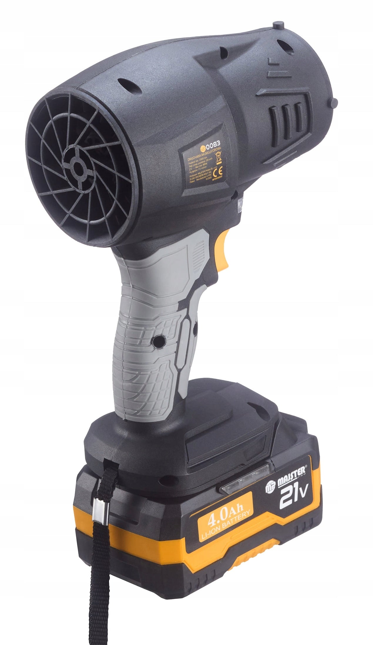 CORDLESS BLOWER turbo snow leaves garden ELECTRIC MP0083 new Output 420 m3/min