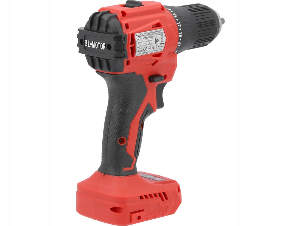CORDLESS BRUSHLESS DRILL 18V 45Nm body Yato Brand Yato