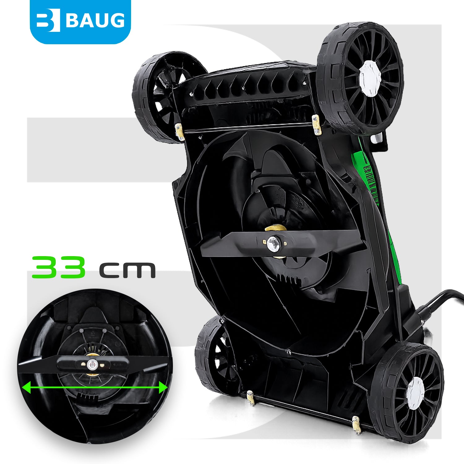 CORDLESS BRUSHLESS LAWN MOWER 2x AKU 4.0AH SOLID STRONG Basket capacity 30 l