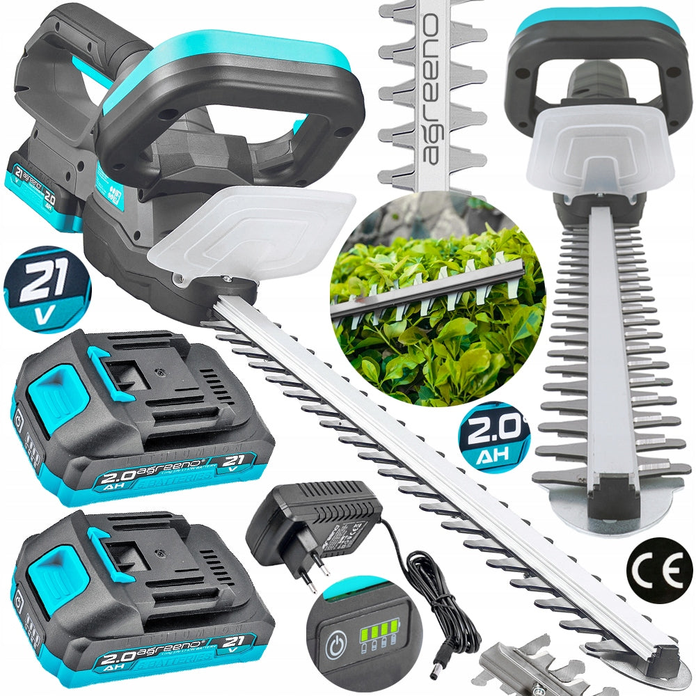 CORDLESS BUSH HEDGE TRIMMER BLADE 50CM 15MM 2x AKU AG460