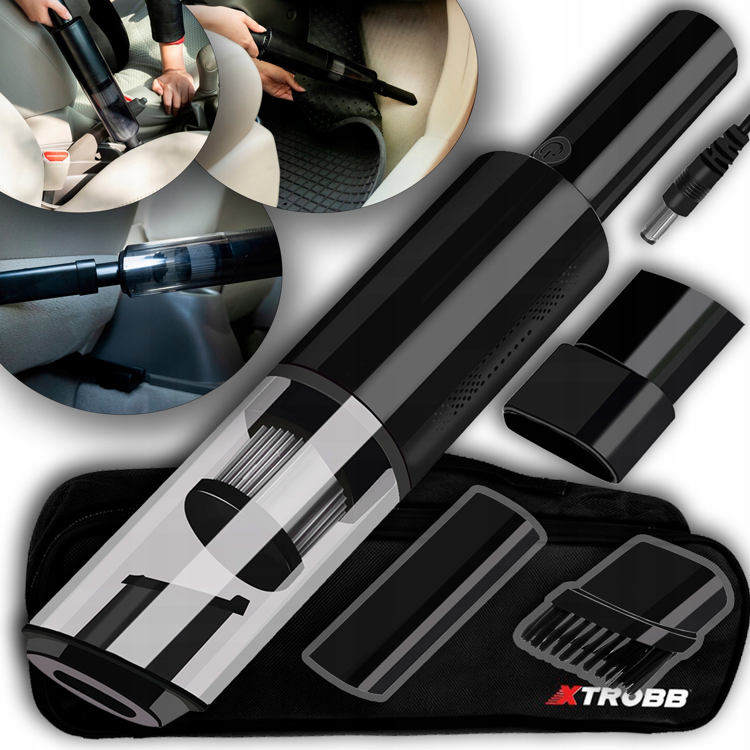 CORDLESS CAR VACUUM CLEANER HANDHELD POWERFUL 120W CORDLESS FILTER