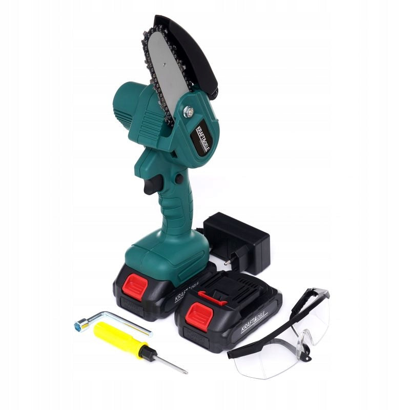 CORDLESS CHAINSAW FOR WOOD BRANCHES 2xAKU STRONG MINI SAW PRO Brand Kraft&Dele