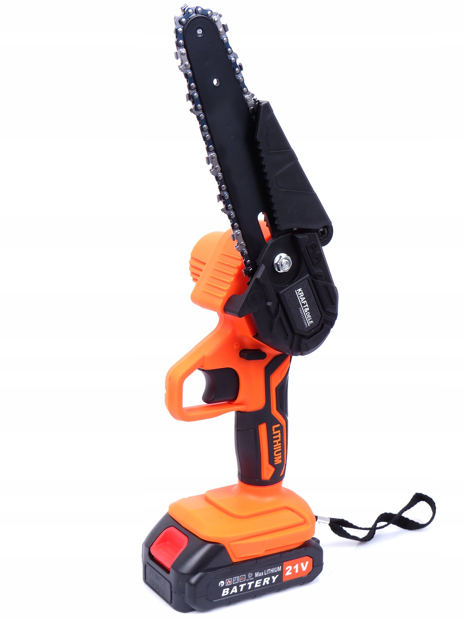 CORDLESS CHAINSAW MINI POWERFUL WOOD SAW 2X BATTERIES Brand Kraft&Dele