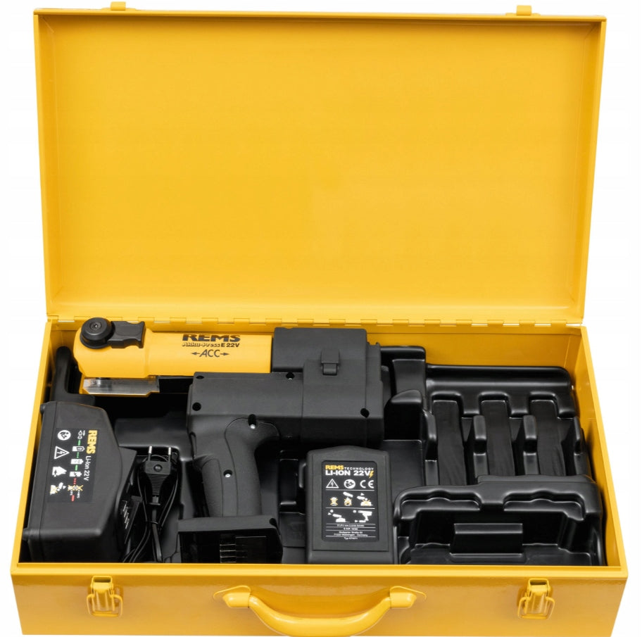 CORDLESS CRIMPING MACHINE PIPE PRESS REMS Akku-Press E 22 V ACC Manufacturer code 576016R220