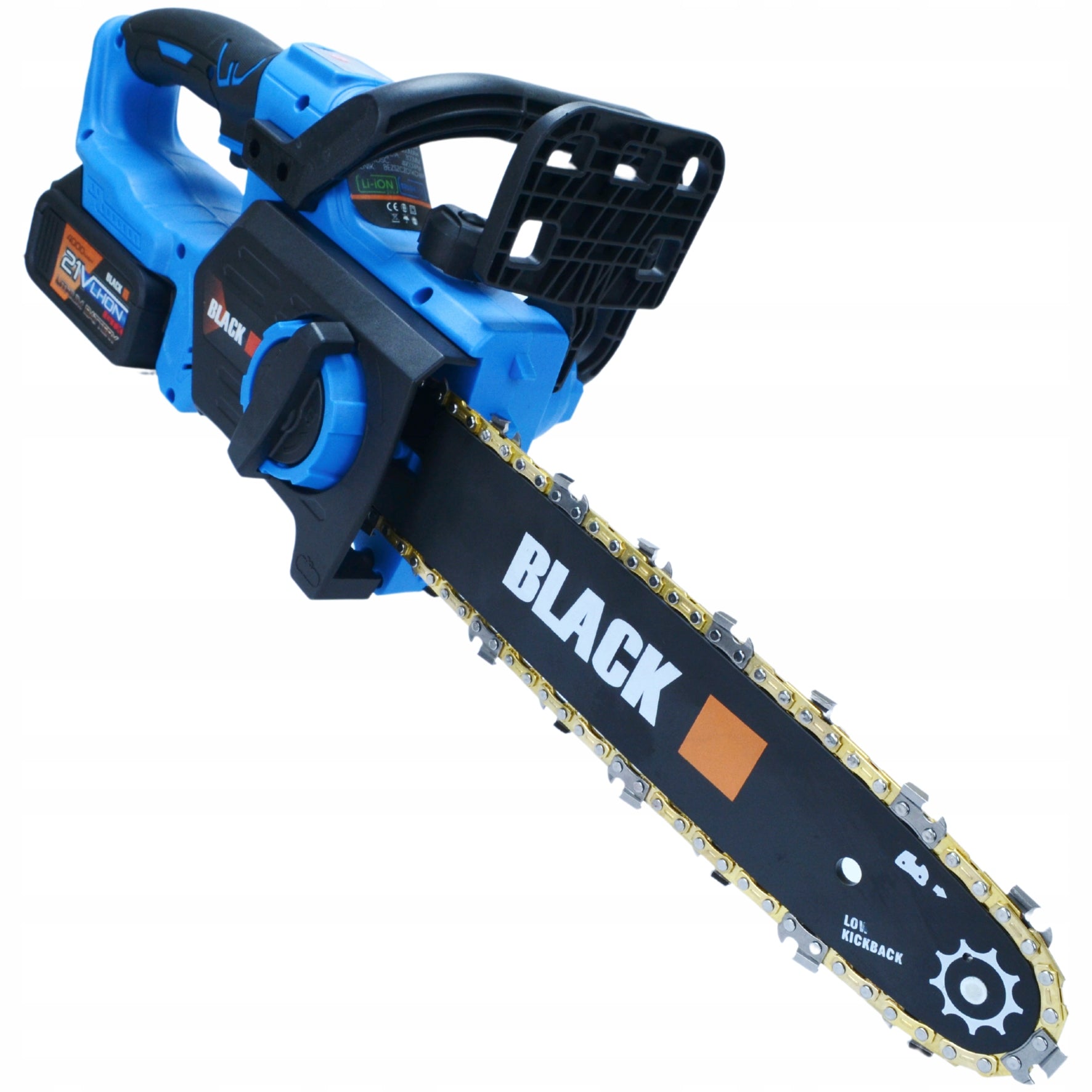 CORDLESS Chainsaw 12" BRUSHLESS Chain Lubrication 2Bat 4Ah Brand Black