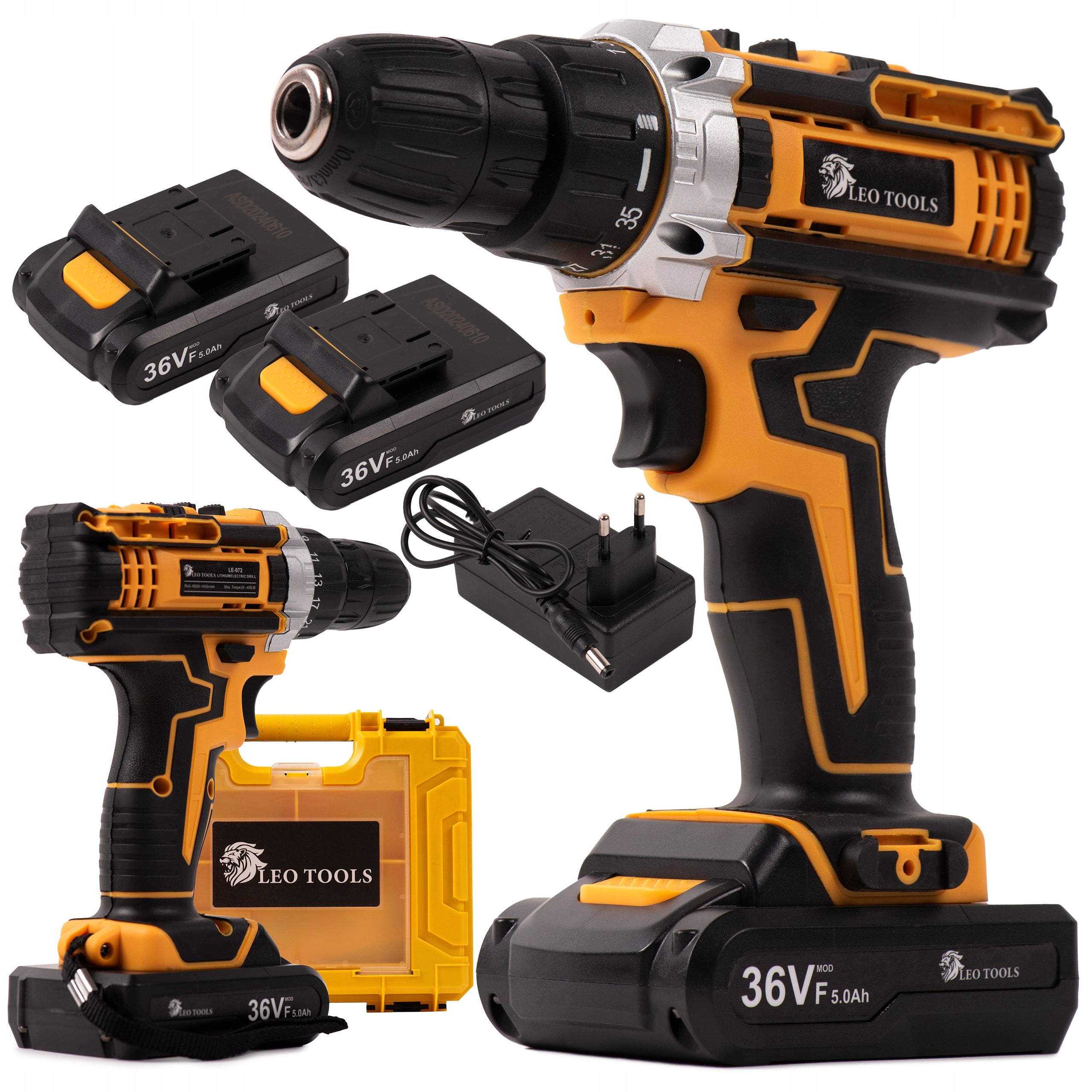 CORDLESS DRILL/DRIVER 2 x BATTERY CHARGER SUITCASE SET