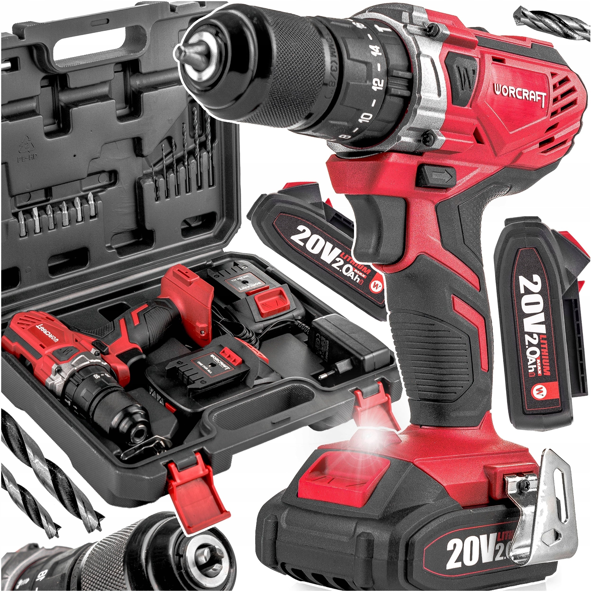 CORDLESS DRILL SCREWDRIVER STROKE SUITCASE DRILL GIFT FOR DAD