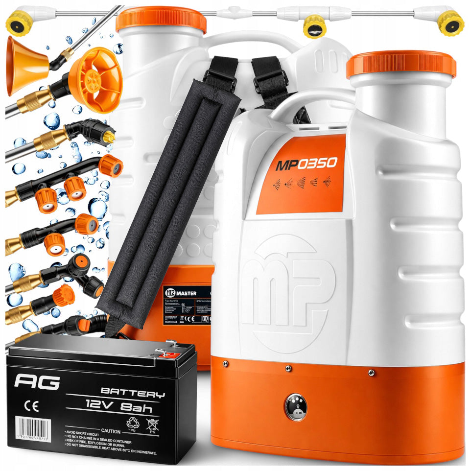 CORDLESS ELECTRIC BACKPACK SPRAYER Garden 16L Majster MP0350