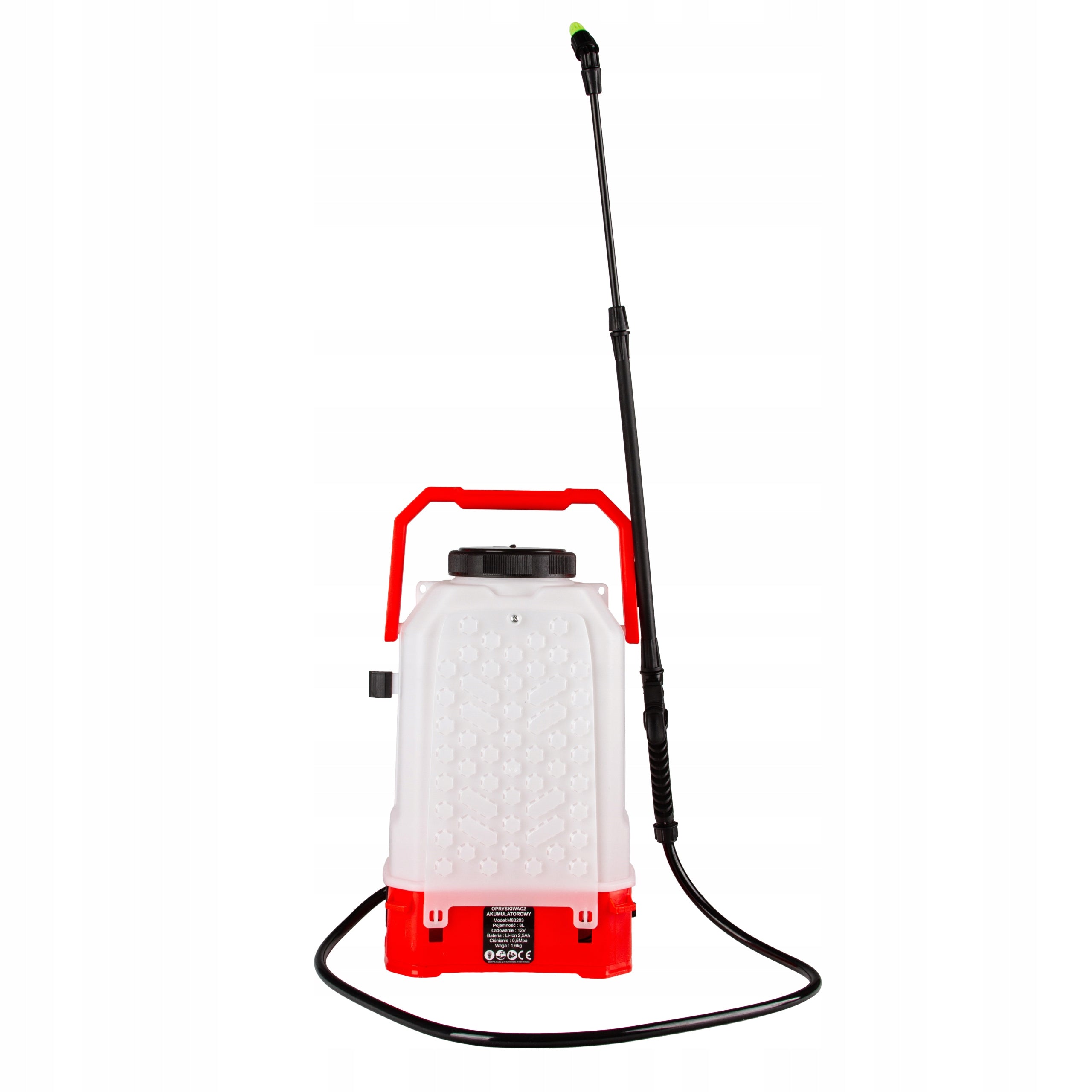 CORDLESS ELECTRIC BACKPACK SPRAYER Garden 8L LANCE Telescope Maximum pressure 5 bar