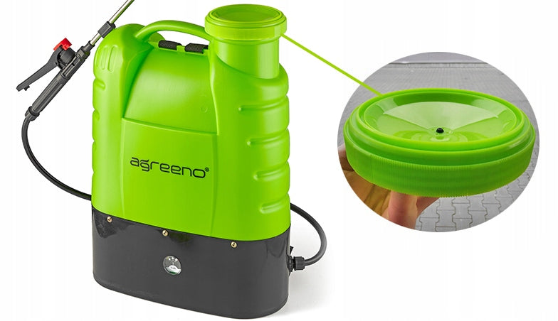 CORDLESS ELECTRIC PRESSURE BACKPACK SPRAYER 16L AG350 Maximum pressure 4.5 bar