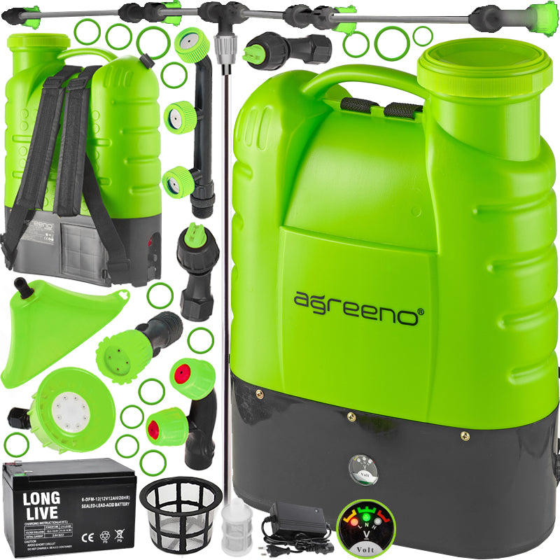 CORDLESS ELECTRIC PRESSURE BACKPACK SPRAYER 16L AG350