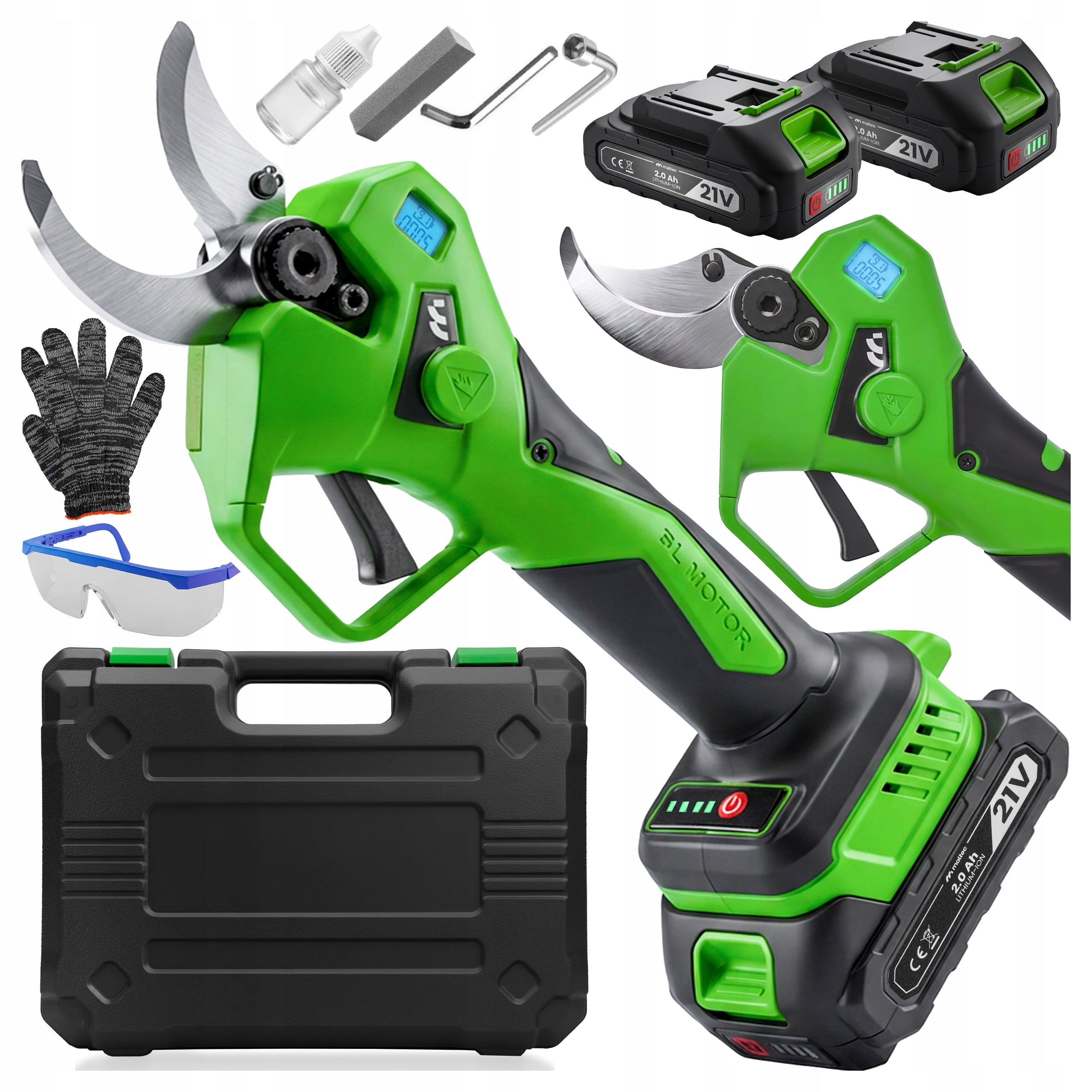 CORDLESS ELECTRIC PRUNER 40MM GARDEN BRANCH SHEARS ACCESSORIES