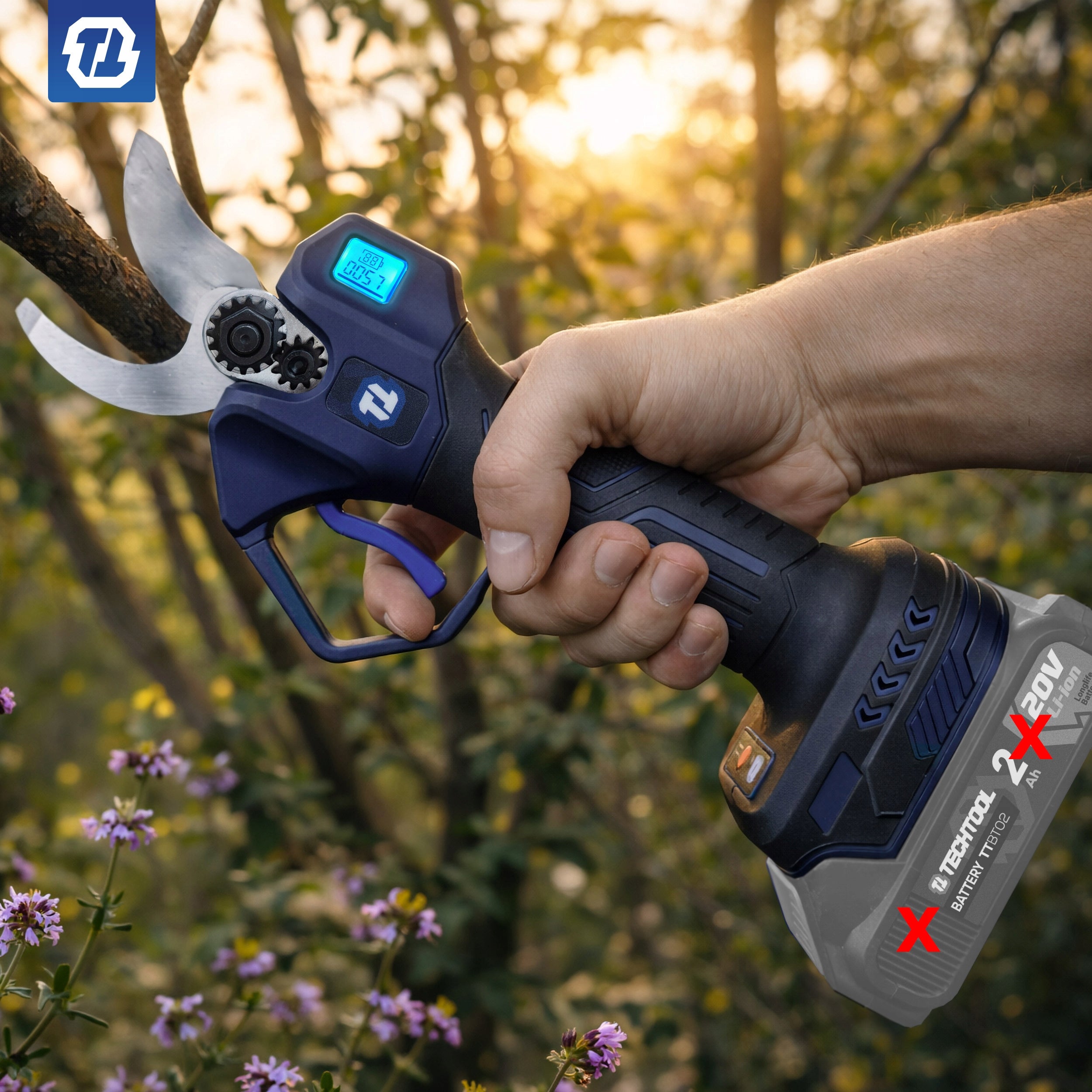 CORDLESS ELECTRIC PRUNER FOR BRANCH GARDEN SHEARS 650 IN TECHTOOL Brand TECHTOOL