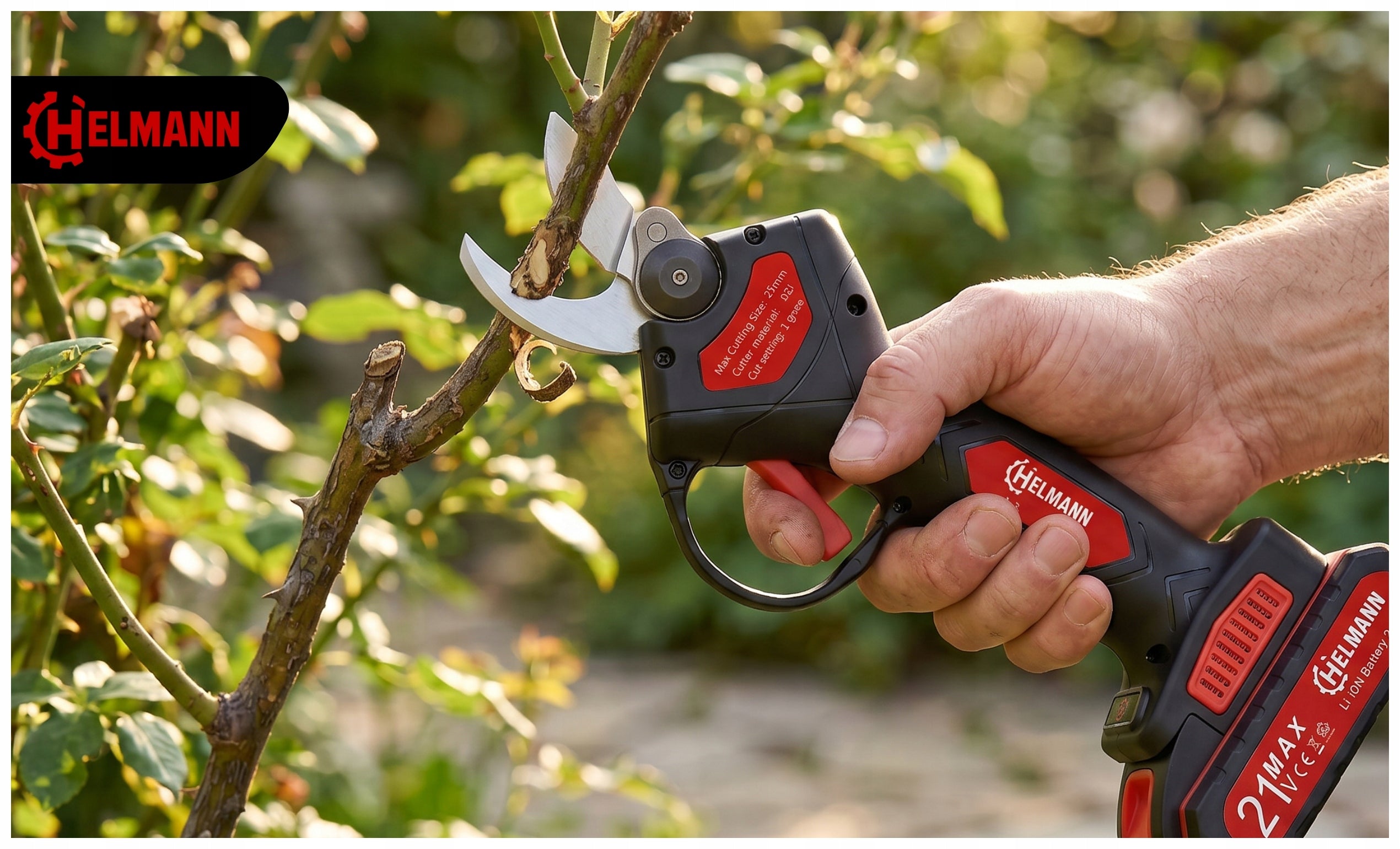 CORDLESS ELECTRIC PRUNER FOR BRANCH SHEARS 2AH 21V GARDEN HELMANN Brand no brand