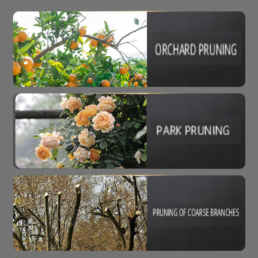 CORDLESS ELECTRIC PRUNER POWERFUL FOR GARDEN BRANCH 2X BATTERIES Maximum cut branch thickness 35 mm