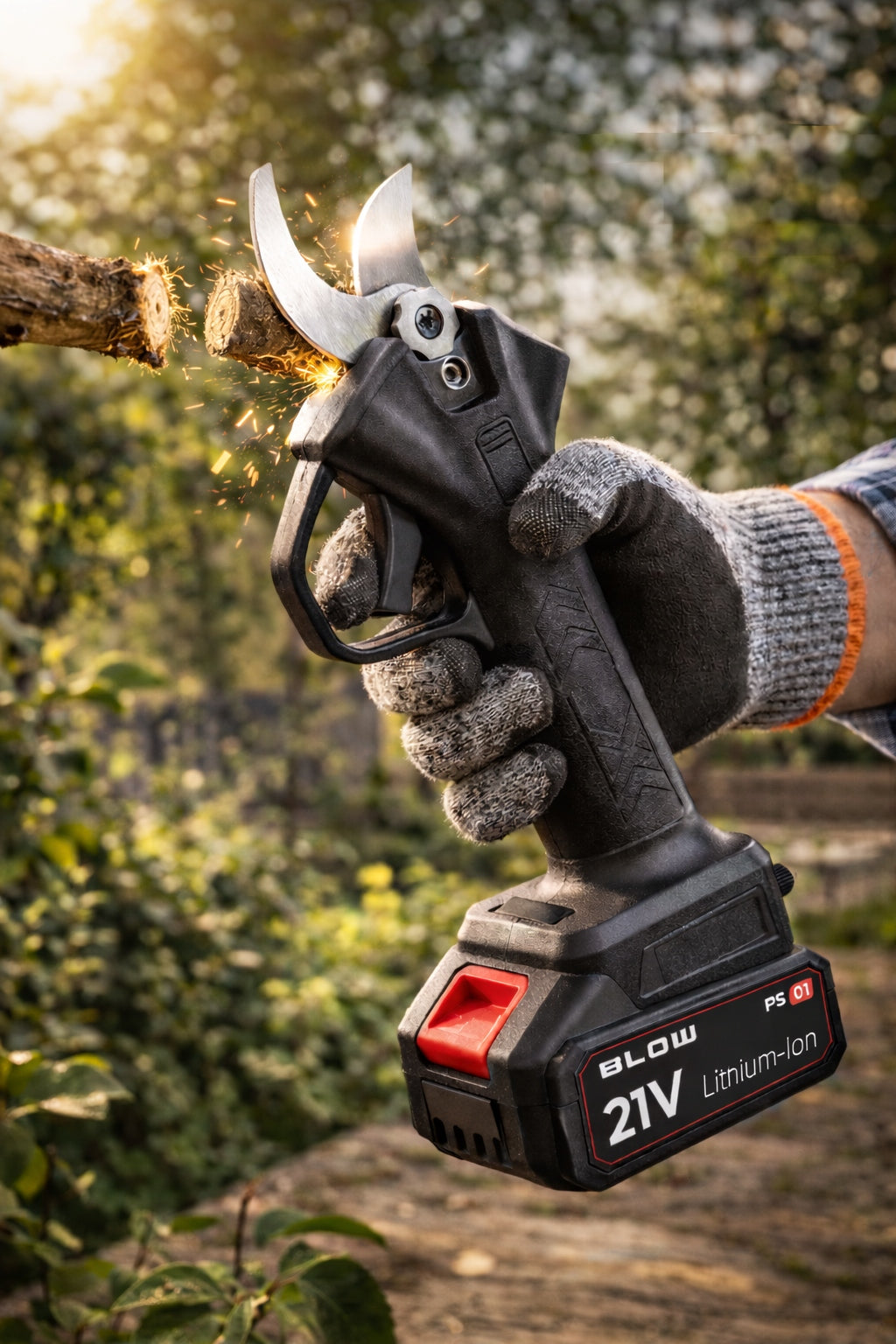 CORDLESS ELECTRIC PRUNER SHEARS GARDEN PRUNER FOR BRANCH 500W Brand Blow