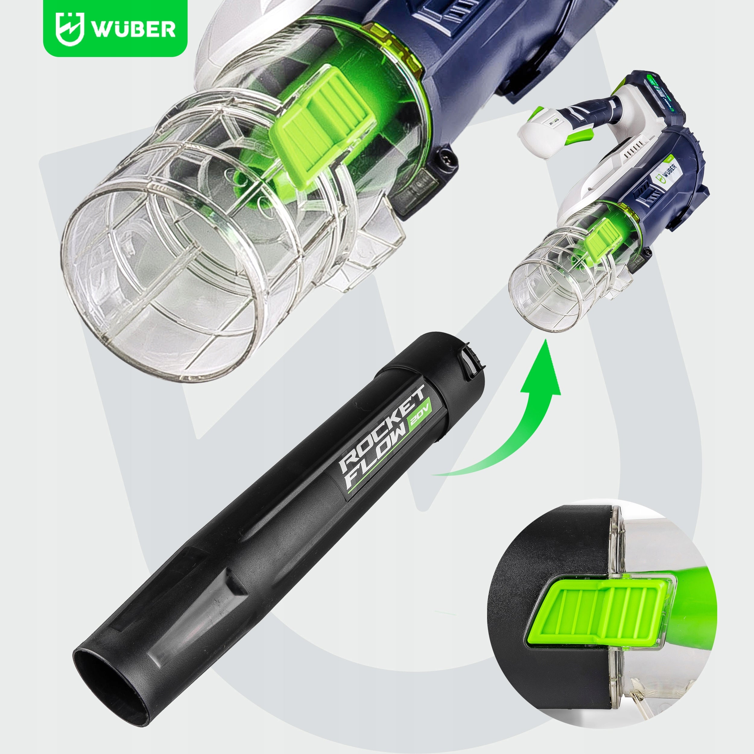 CORDLESS GARDEN BLOWER FOR TURBO LEAVES 137 km/h + BATTERY 4.0 AH Power supply rechargeable battery