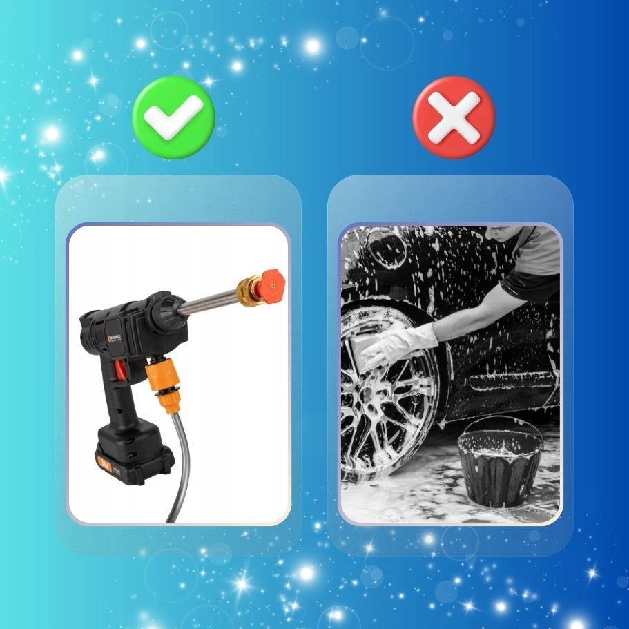 CORDLESS GARDEN PRESSURE WASHER FOR CUBE WINDOWS 2x BATTERY Manufacturer code myjka bezprzewodowa ciśnieniowa
