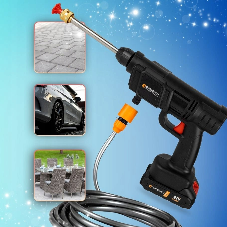 CORDLESS GARDEN PRESSURE WASHER FOR CUBE WINDOWS 2x BATTERY Maximum power 260 W