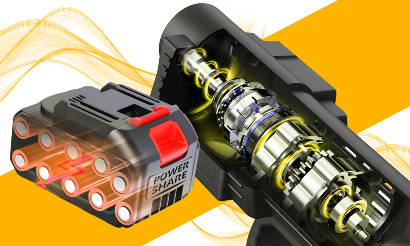 CORDLESS GARDEN PRESSURE WASHER SET POWERFUL NOZZLE 60 BAR 2 AKU Maximum power 600 W