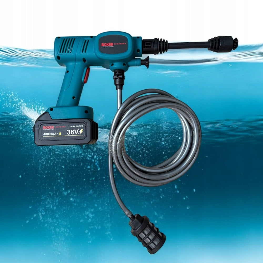 CORDLESS GARDEN PRESSURE WASHER SET POWERFUL NOZZLE 60 BAR 2 AKU Operating pressure 60 bar