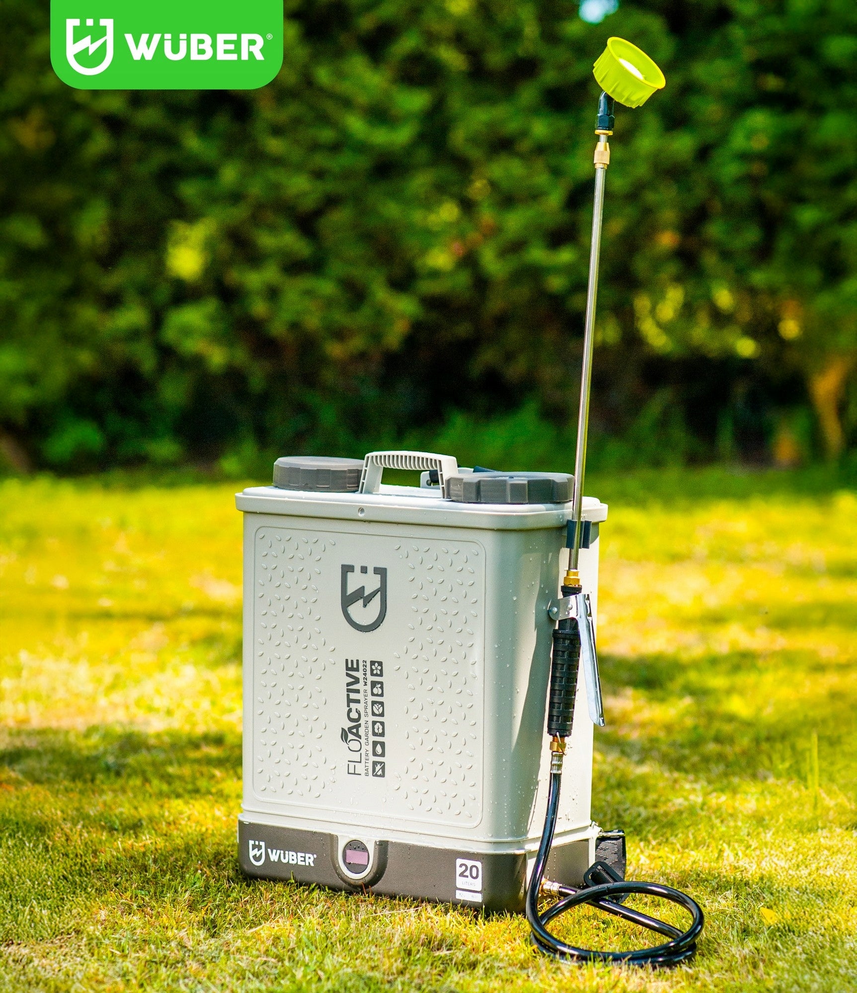 CORDLESS GARDEN SPRAYER ELECTRIC BACKPACK 20L SET WUBER Packaging status original