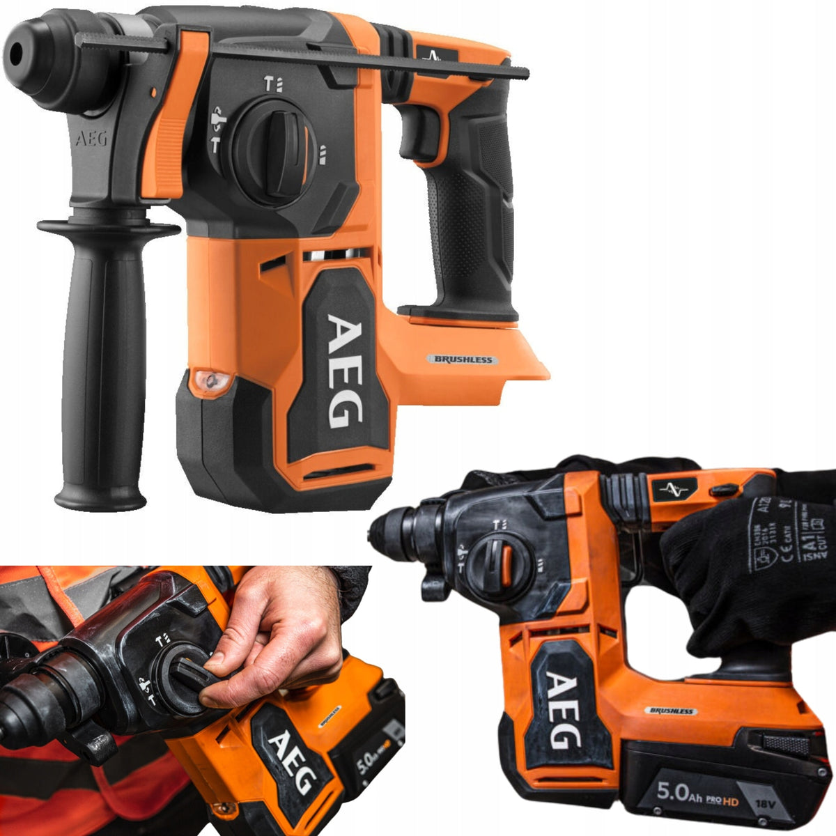 CORDLESS HAMMER DRILL SDS+ 18V BBH18BL2-0 AEG Manufacturer code BBH18BL2-0