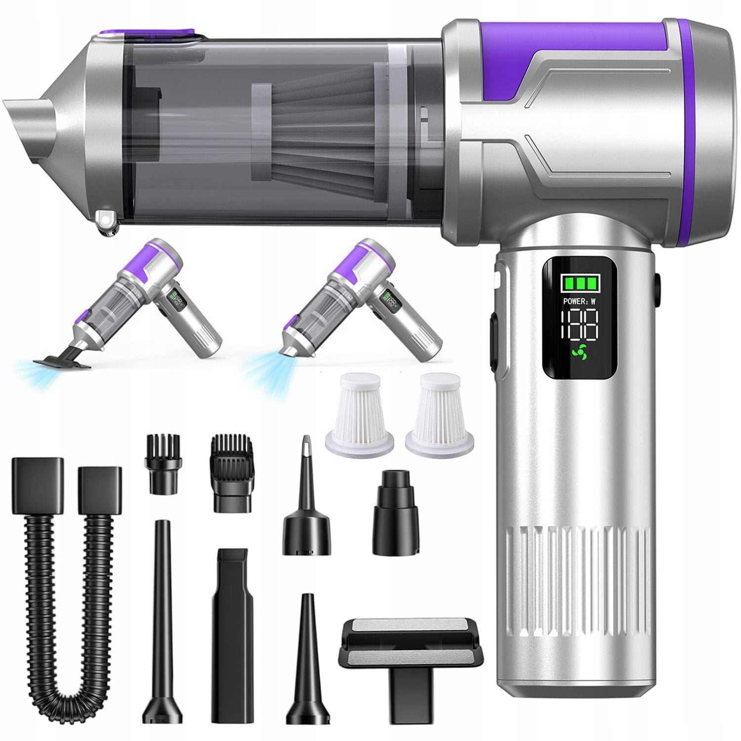 CORDLESS HANDHELD CAR VACUUM CLEANER POWERFUL FOR HOME OFFICE BLOWER