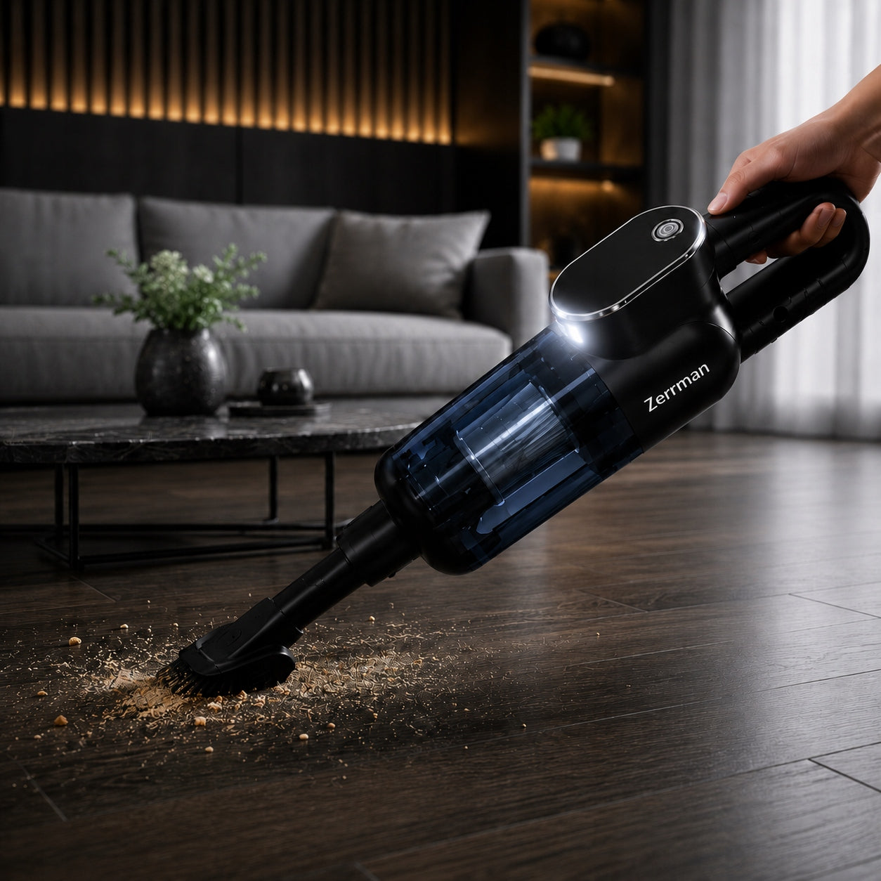 CORDLESS HANDHELD HOME CAR VACUUM CLEANER PORTABLE 100W KIT Brand Zerrman