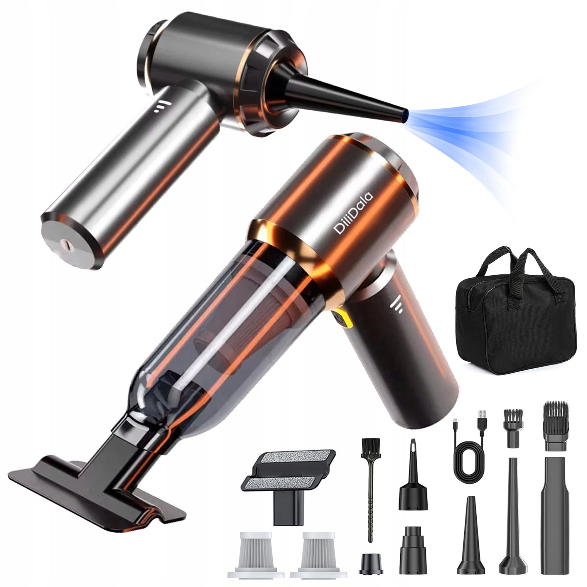 CORDLESS HANDHELD VACUUM CLEANER 25000PA 3 GEARS HEPA LIGHT