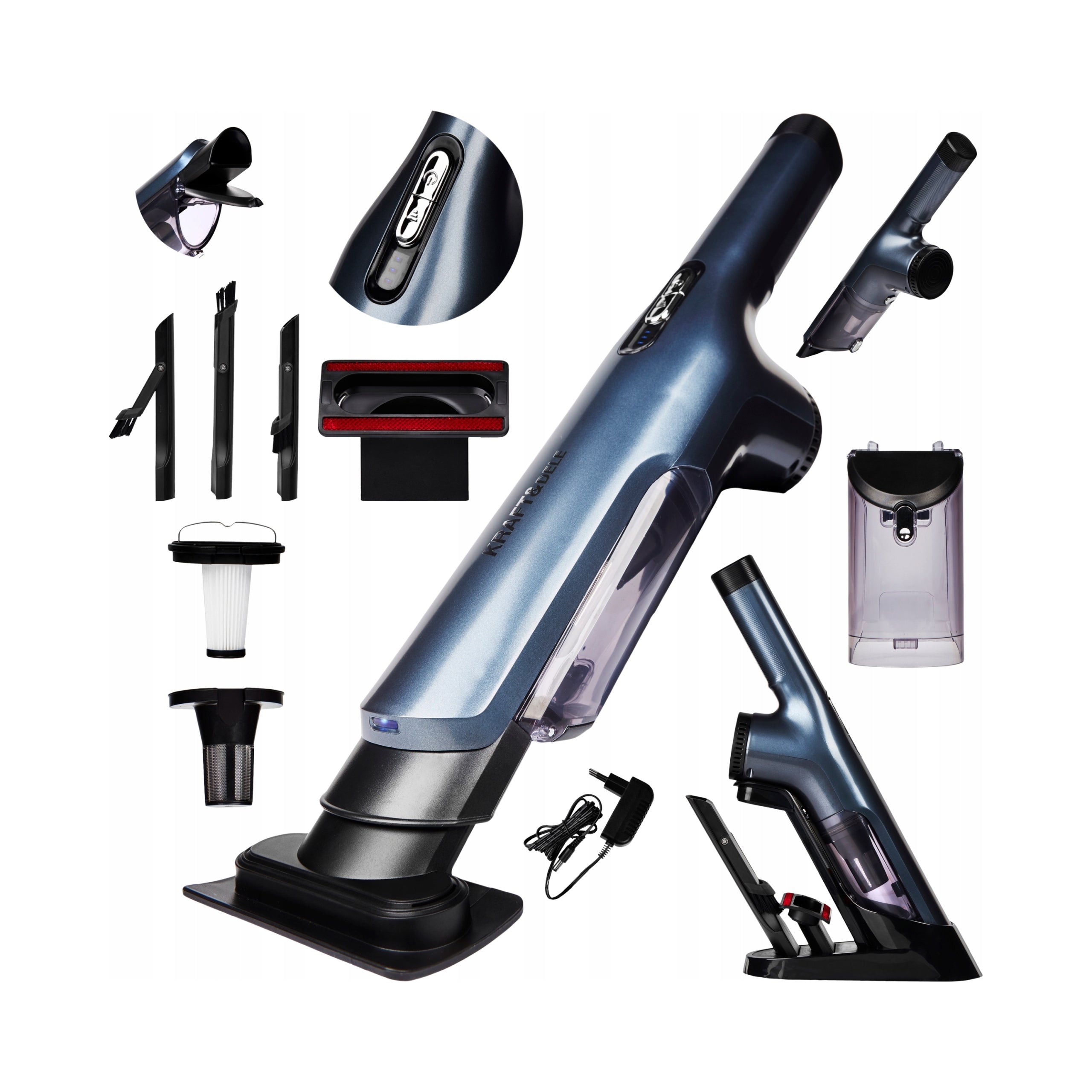 CORDLESS HANDHELD VACUUM CLEANER 400W 2500mAh KRAFT&DELE KD5159
