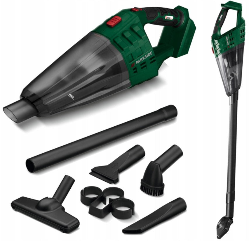 CORDLESS HANDHELD VACUUM CLEANER PARKSIDE NEW MODEL 4 NOZZLES