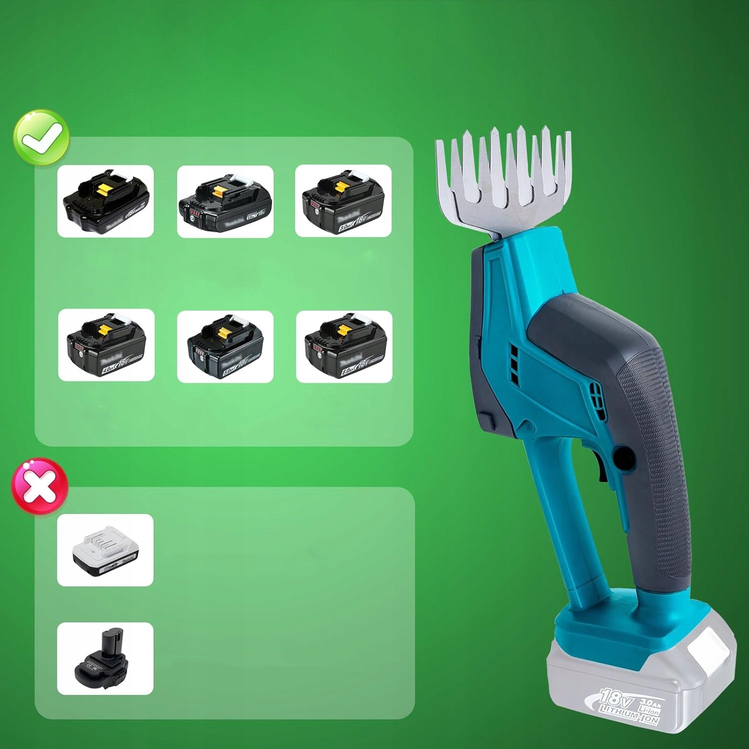 CORDLESS HEDGE GRASS SHEAR CORDLESS SHRUB PRUNER Battery voltage 21 V