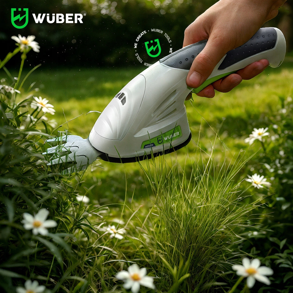 CORDLESS HEDGE GRASS SHEARS 2IN1 TRIMMER USB-C 120 MM +2xBLADE Manufacturer code W23320 AKUMULATOROWE NOŻYCE TRYMER DO TRAWY